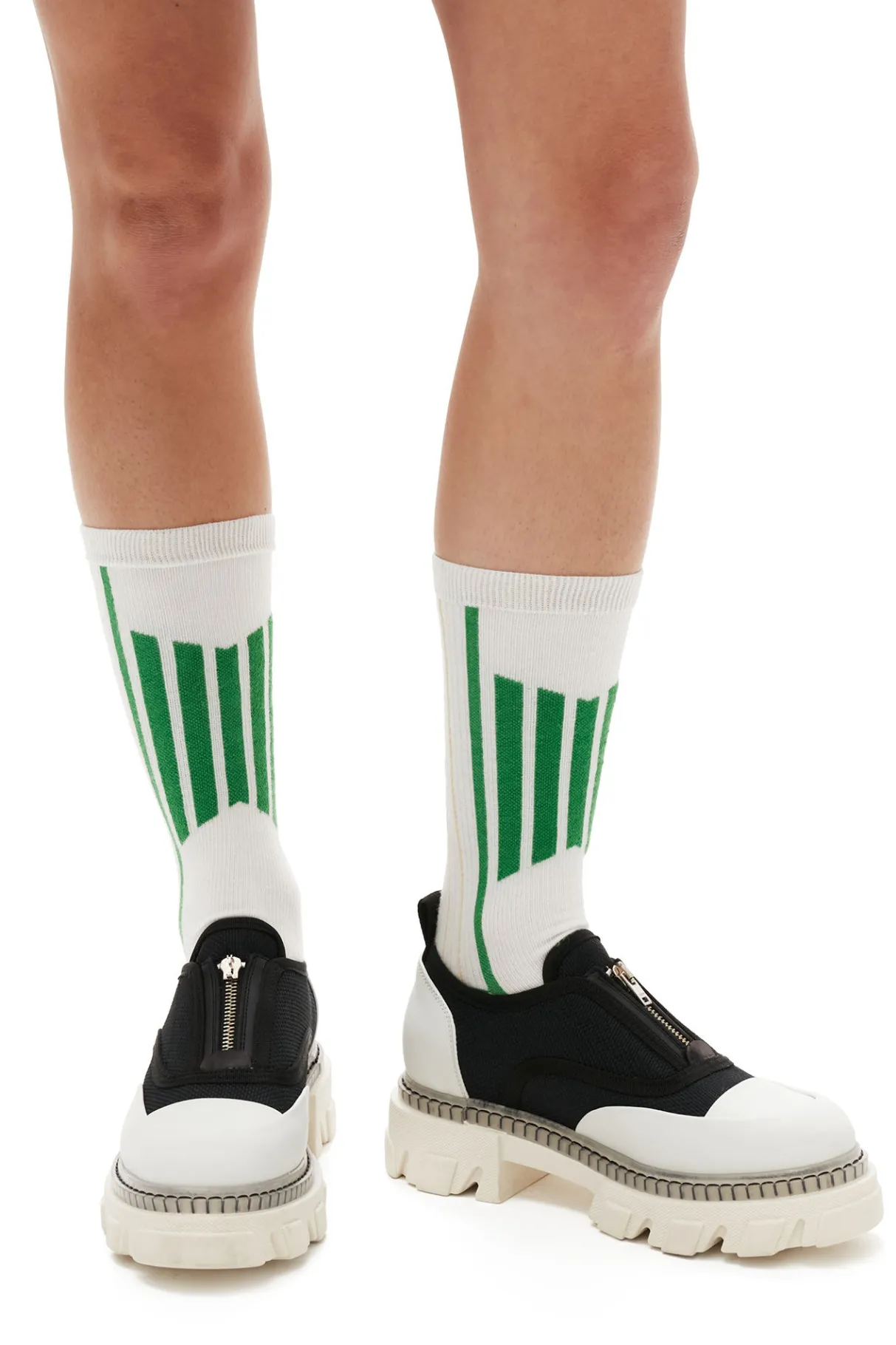 Best Sale GANNI Sporty Socks Kelly Green