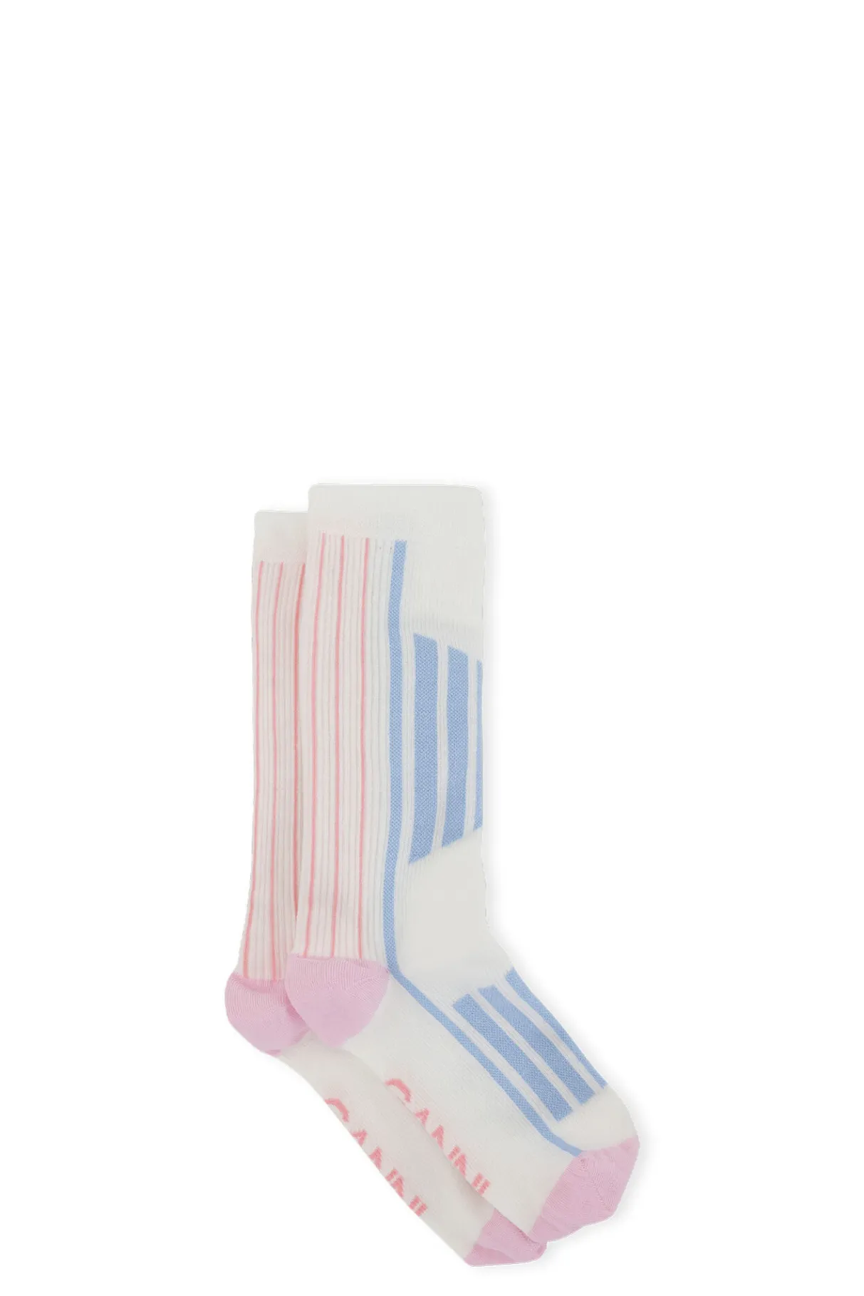 Shop GANNI Sporty Socks Egret