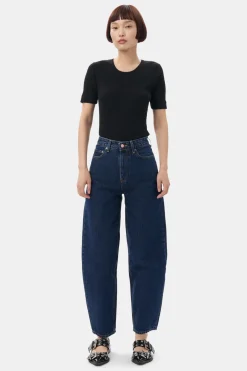 Cheap GANNI Stary Jeans Dark Blue Stone