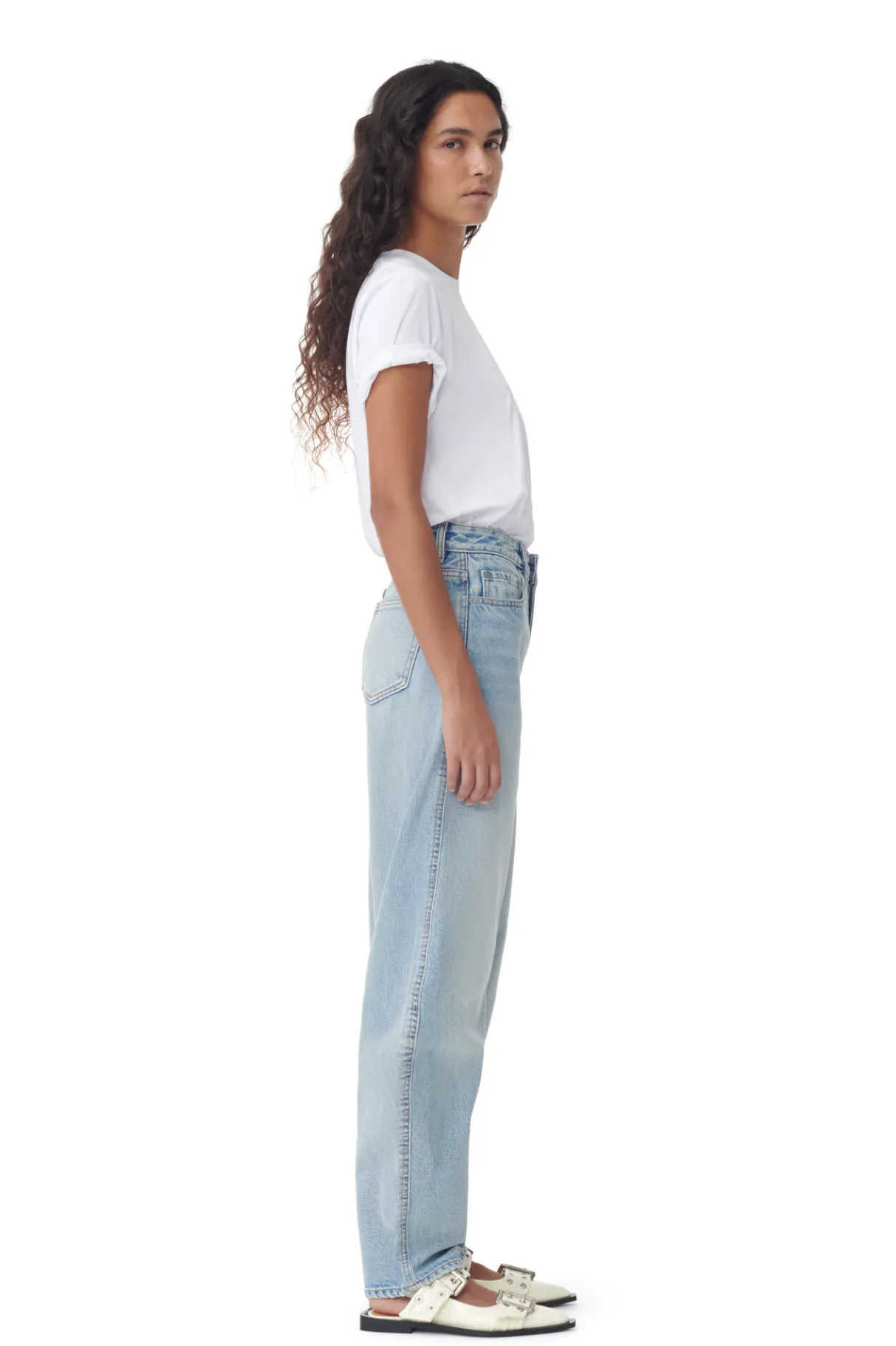 Store GANNI Stary Jeans Light Blue Vintage