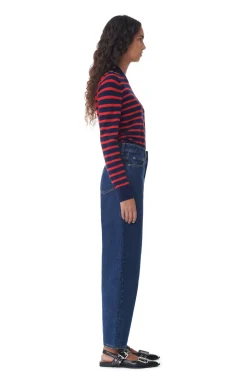 Cheap GANNI Stary Jeans Dark Blue Stone