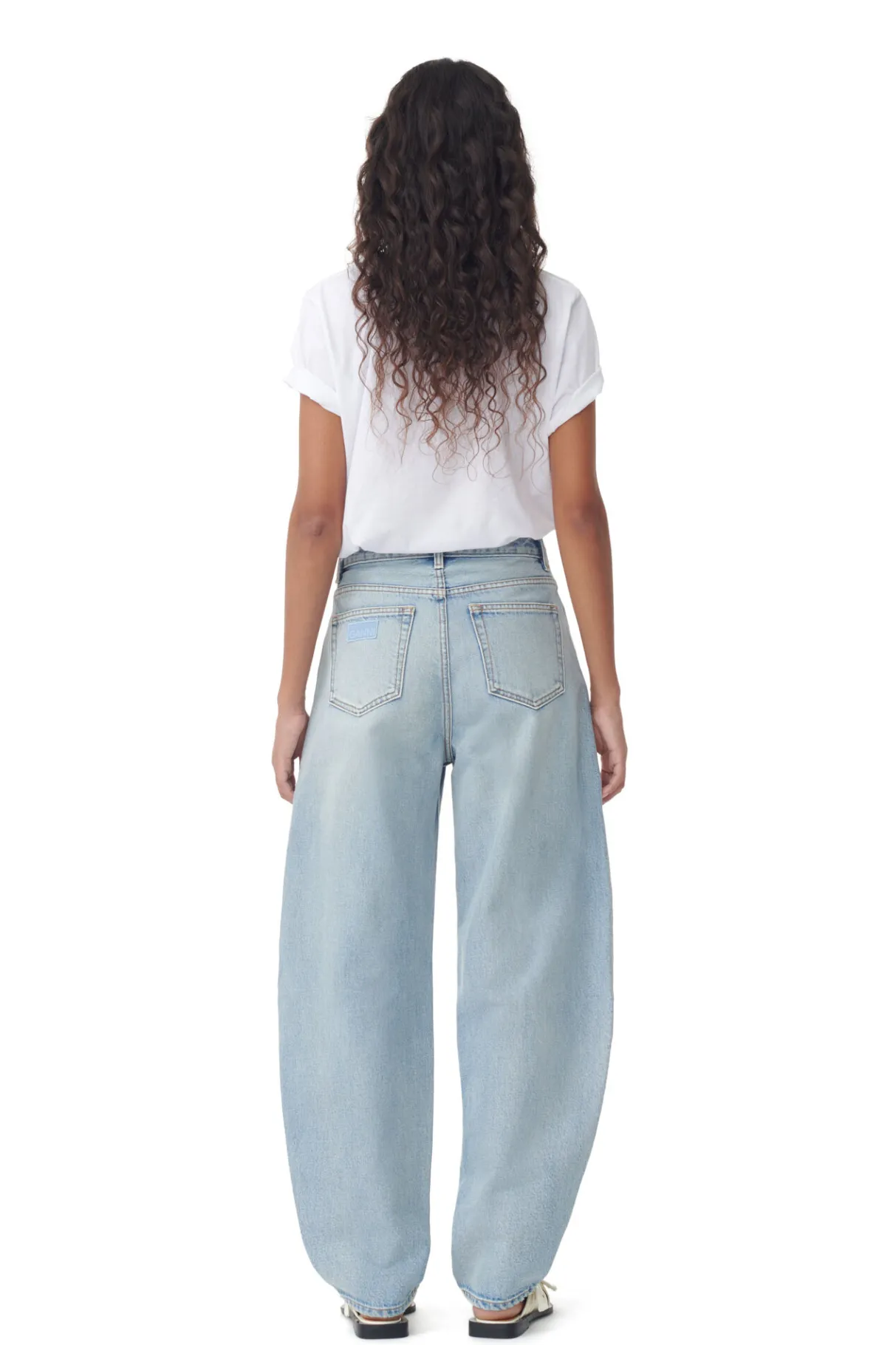 Store GANNI Stary Jeans Light Blue Vintage