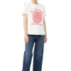 Hot GANNI Strawberry Relaxed T-Shirt Egret