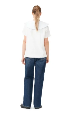 Hot GANNI Strawberry Relaxed T-Shirt Egret