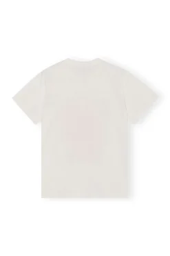 Hot GANNI Strawberry Relaxed T-Shirt Egret