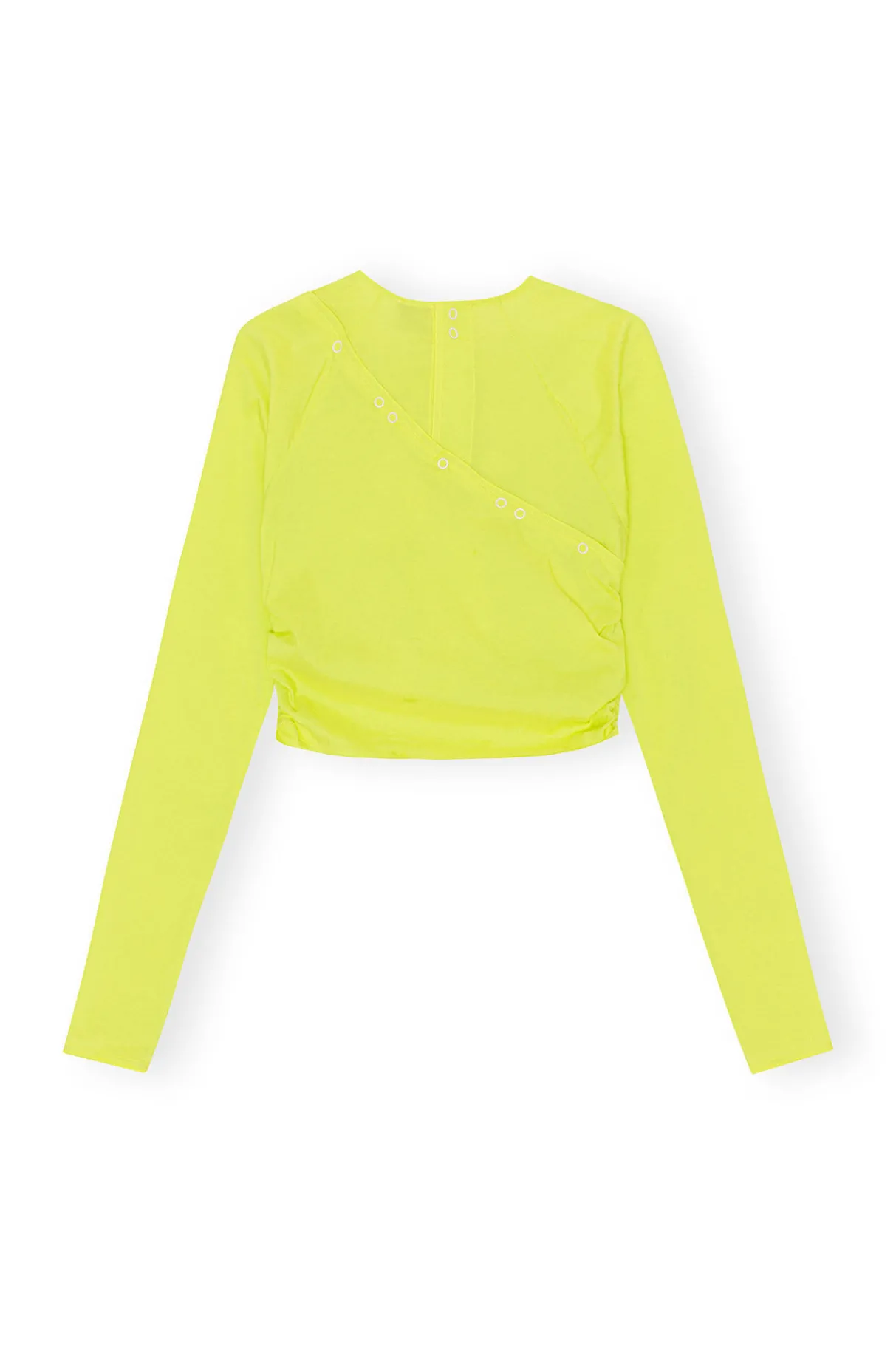 Fashion GANNI Stretch Cotton Blouse Sulphur Spring