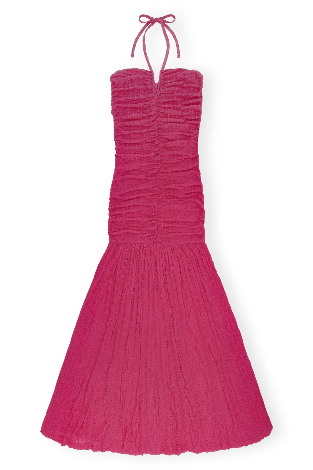 New GANNI Stretch Lace Halter Neck Dress Love Potion
