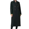 Online GANNI Stretch Stripe Coat Black