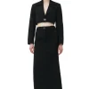 Best Sale GANNI Stretch Suiting Maxi Skirt Black