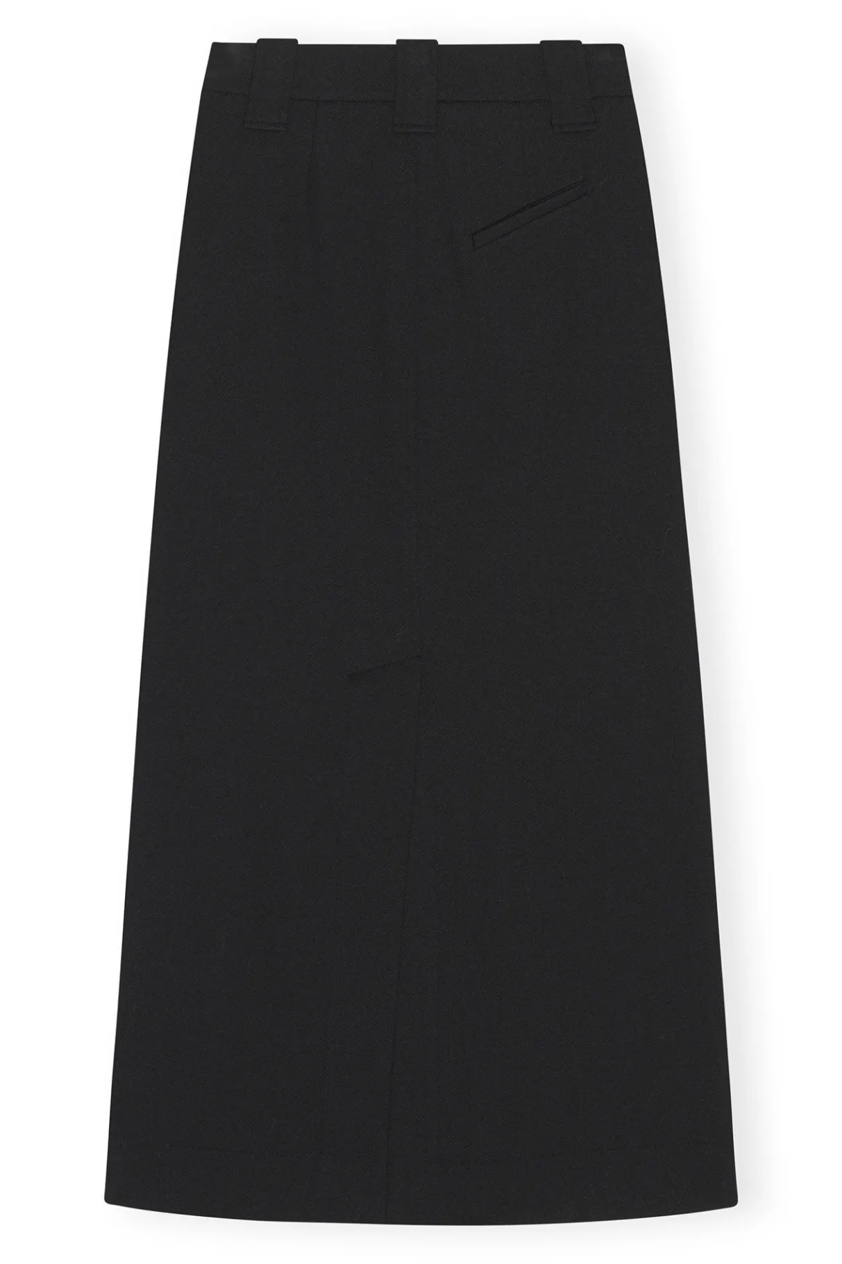 Best Sale GANNI Stretch Suiting Maxi Skirt Black