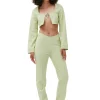 Cheap GANNI Stretch Suiting Tight Pants Lily Green