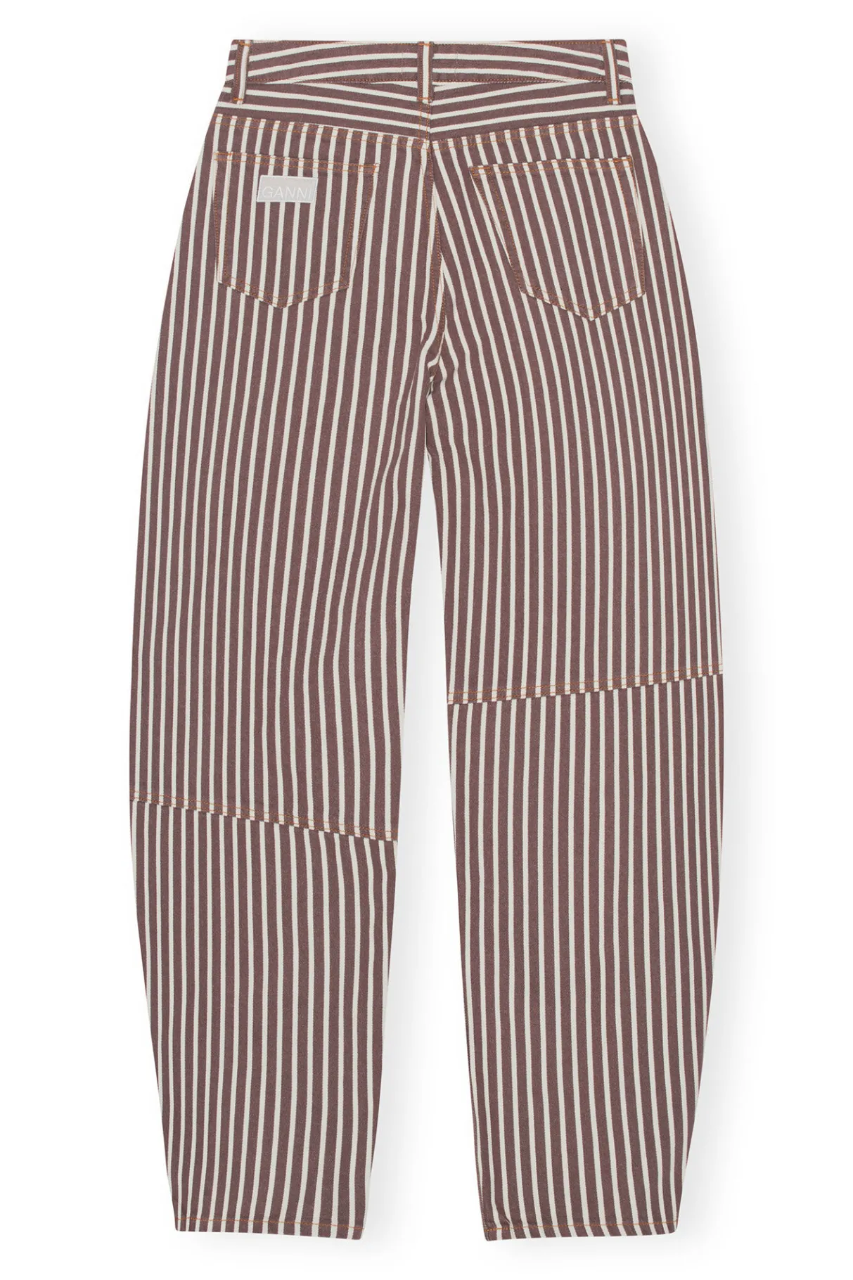 Sale GANNI Stripe Denim Stary Jeans Rocky Road