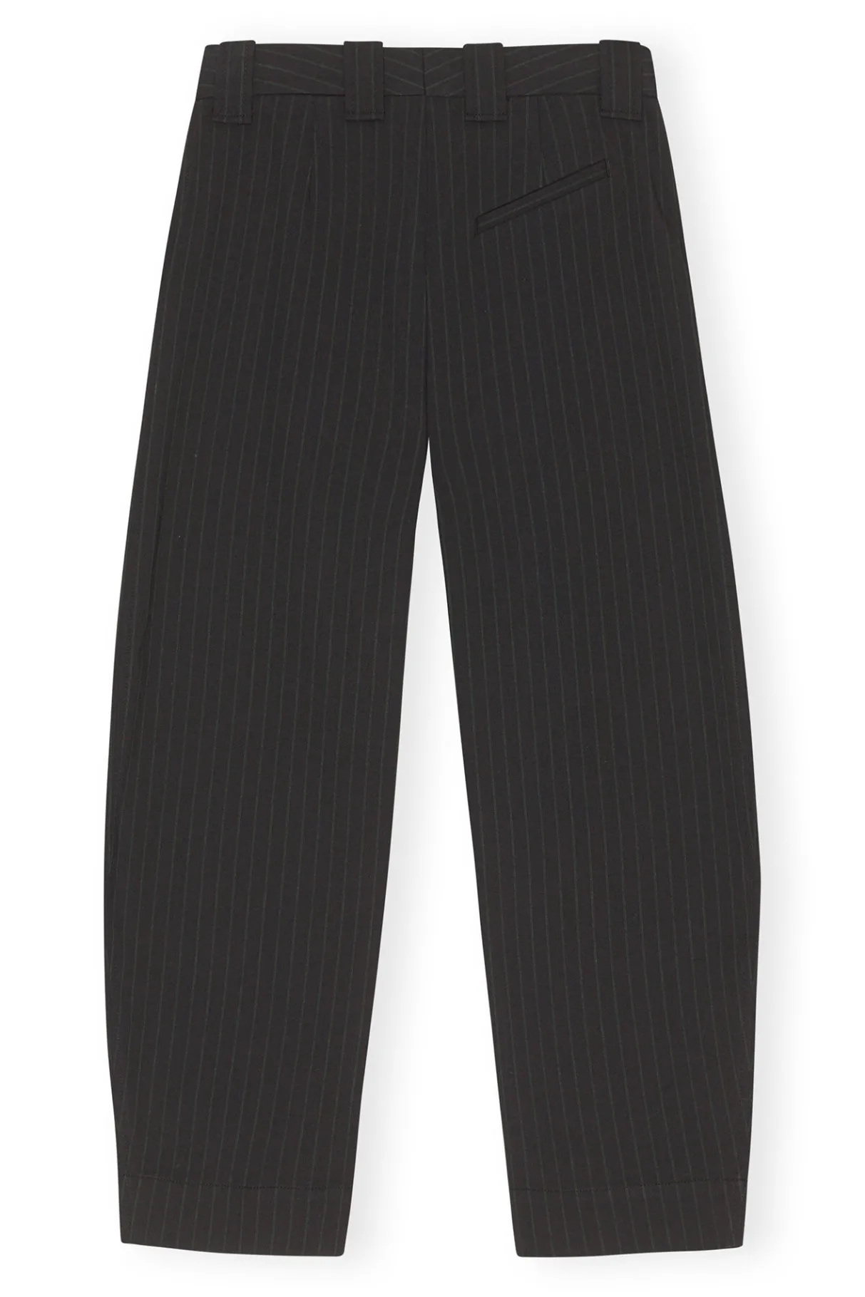 Store GANNI Stripe Mid Waist Pants Black