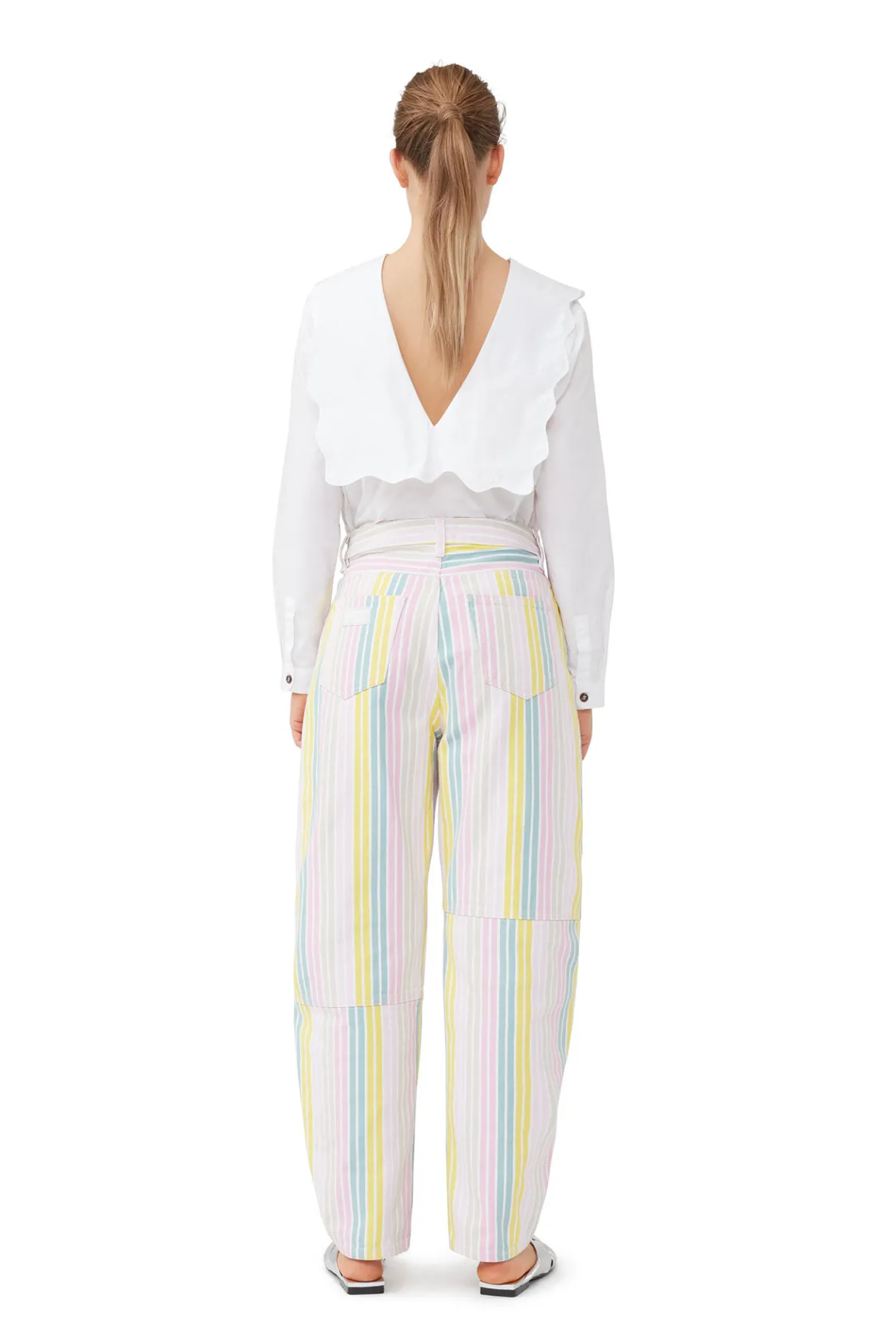 Cheap GANNI Stripe Stary Jeans Multicolour