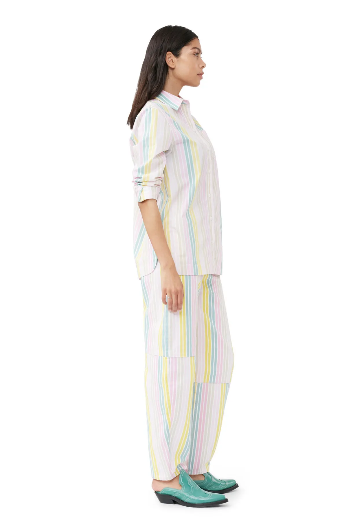 Cheap GANNI Stripe Stary Jeans Multicolour