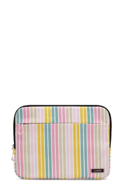 Online GANNI Striped Laptop Sleeve 13" Multicolour