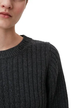Flash Sale GANNI Structured Rib Knit Blouse Phantom