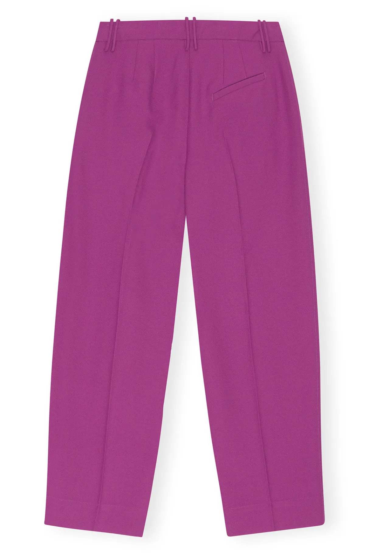 Sale GANNI Summer Suiting Relaxed Pleated Pants Purple Wine