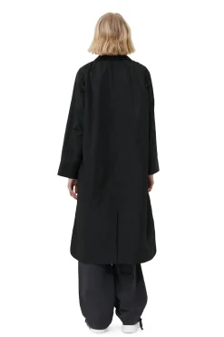 Cheap GANNI Summer Tech Coat Black