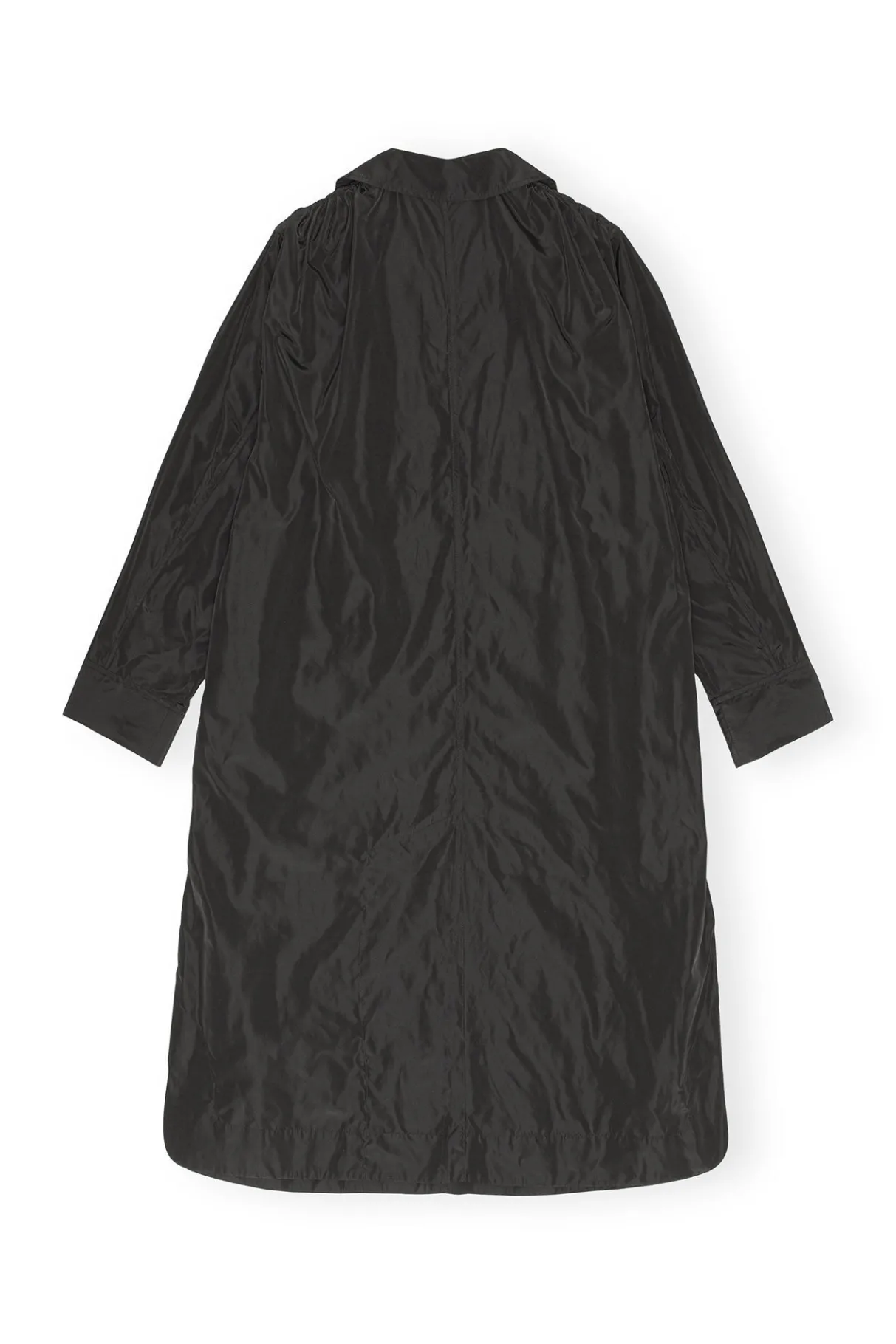 Cheap GANNI Summer Tech Coat Black