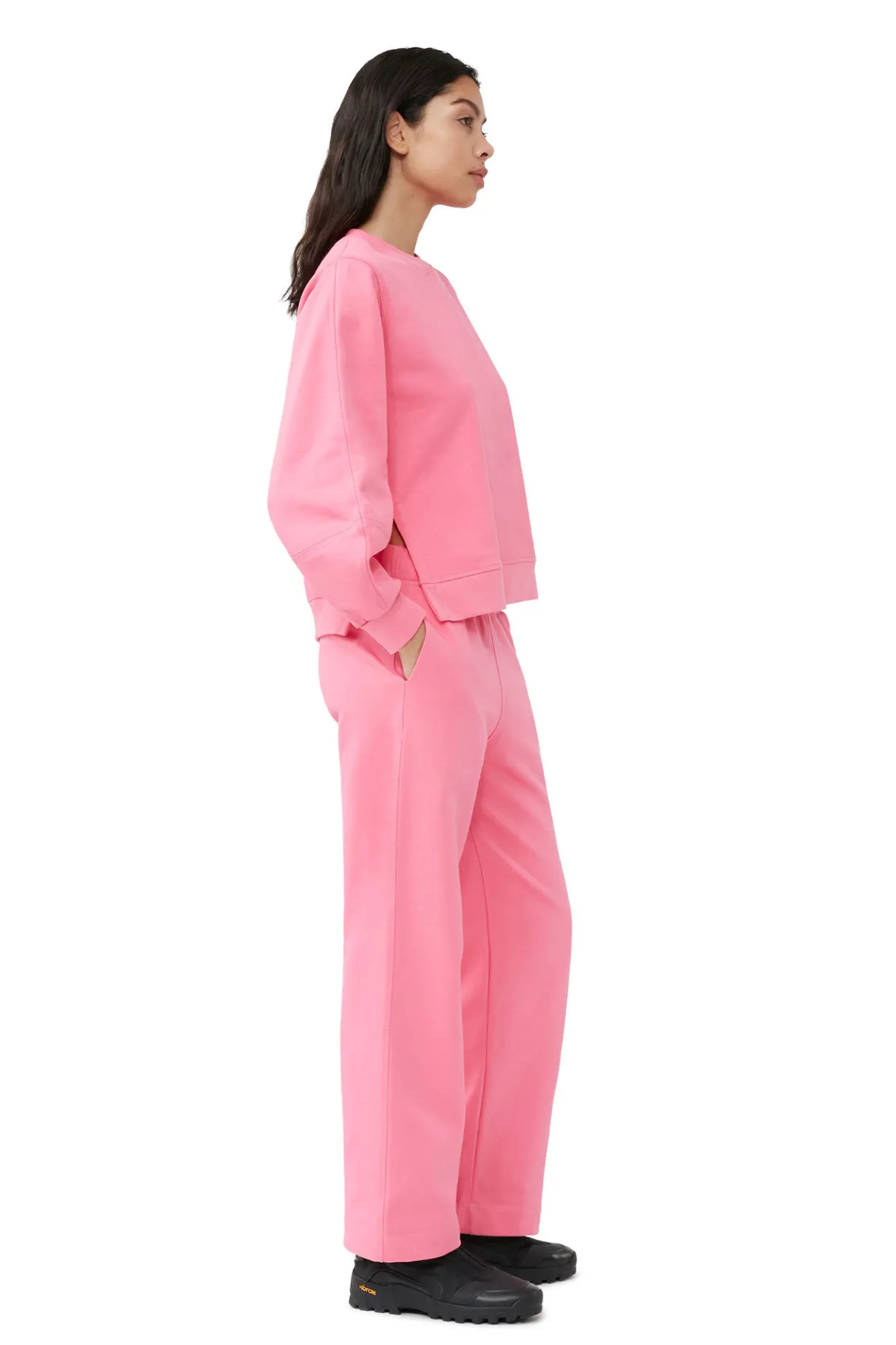 Shop GANNI Sweatpants Sugar Plum