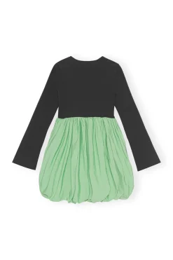 Best Sale GANNI Taffeta Balloon Mini Dress Black