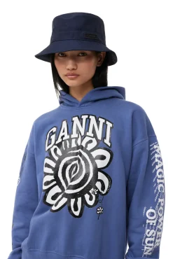 Online GANNI Tech Bucket Hat Black