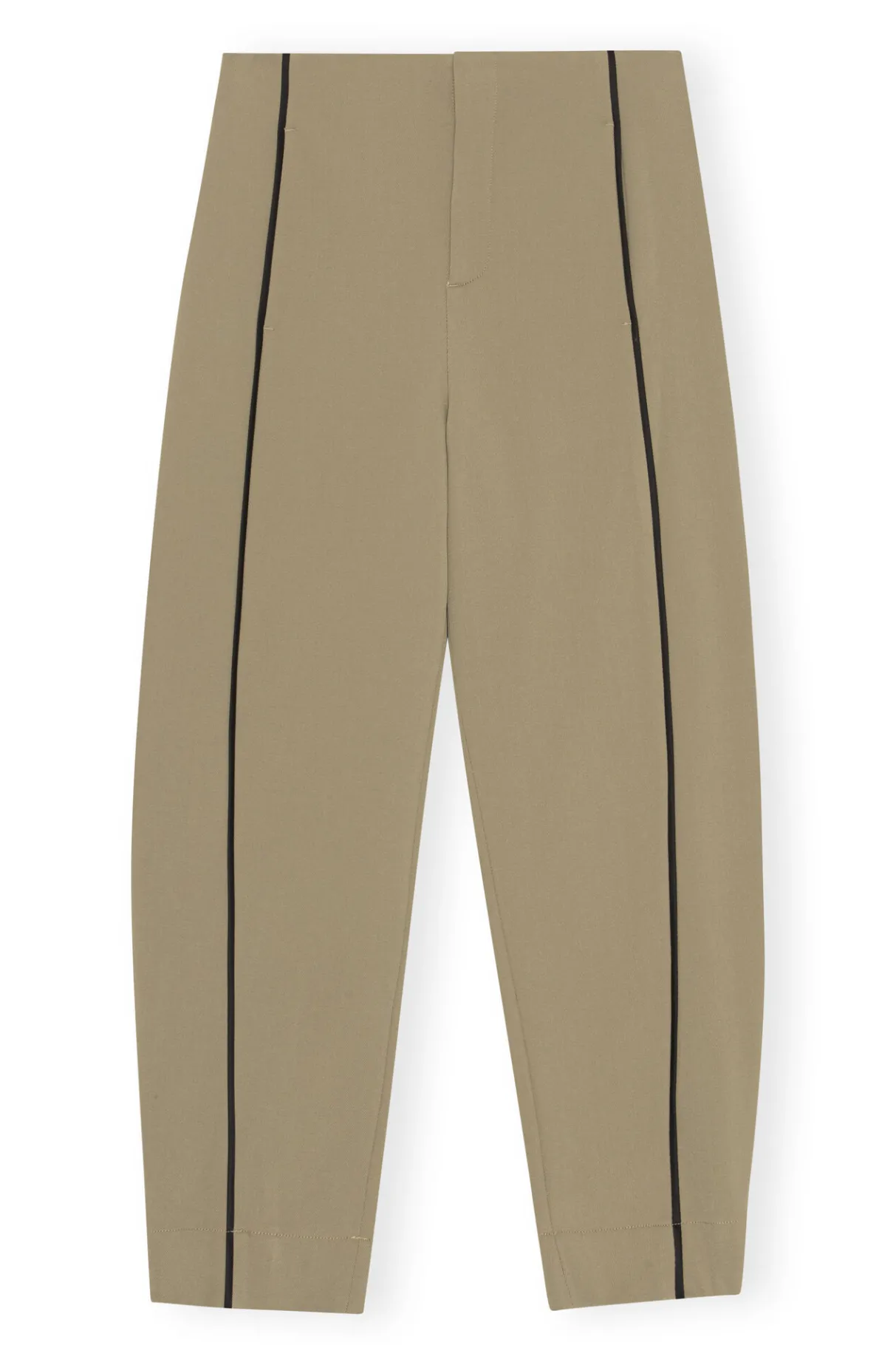 Flash Sale GANNI Twill Pants Petrified Oak