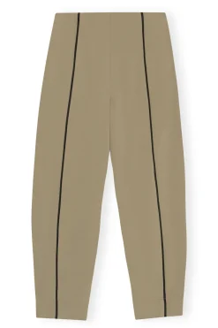 Flash Sale GANNI Twill Pants Petrified Oak