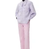 Best Sale GANNI Western Blouse Natural Lilac