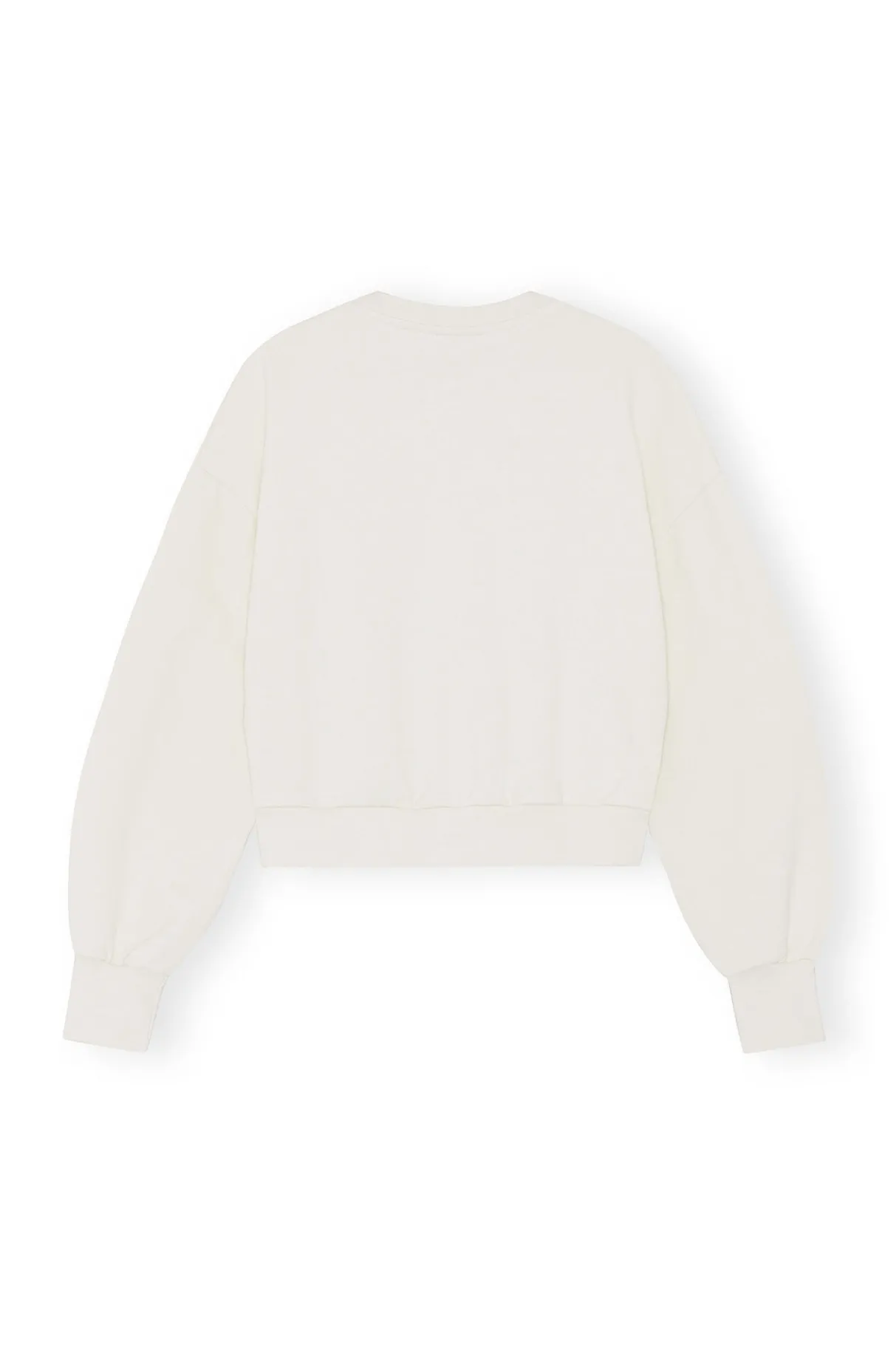 Outlet GANNI White Butterfly Sweatshirt Egret