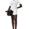 Online GANNI White Denim Mini Skirt Bright White