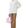 Best Sale GANNI White Long Sleeve T-Shirt Vanilla Ice