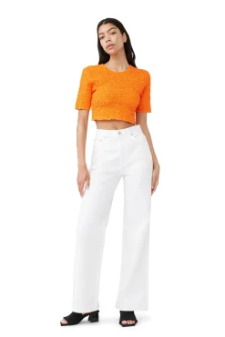 Best Sale GANNI White Magny Jeans Bright White