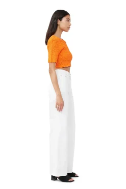 Best Sale GANNI White Magny Jeans Bright White