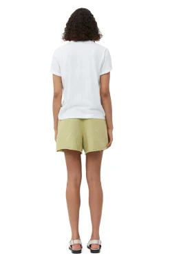 Best GANNI White Relaxed O-Neck T-Shirt Bright White