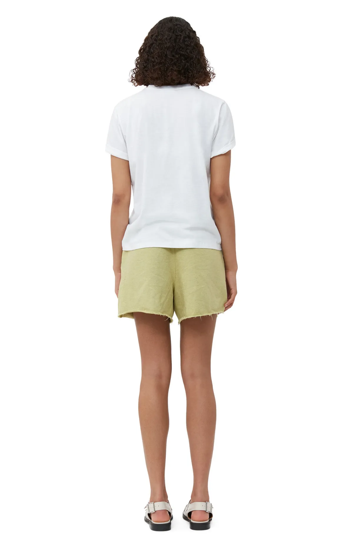 Best GANNI White Relaxed O-Neck T-Shirt Bright White