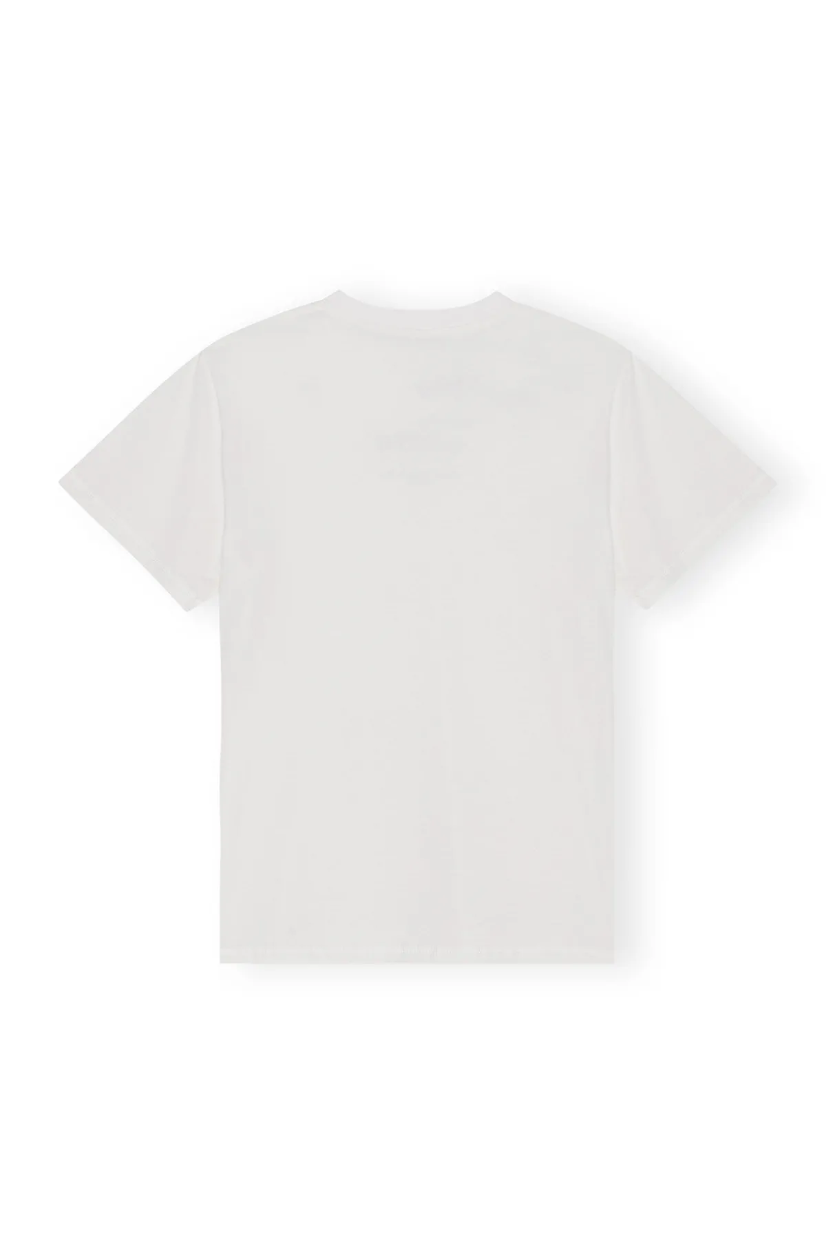 Best GANNI White Relaxed O-Neck T-Shirt Bright White