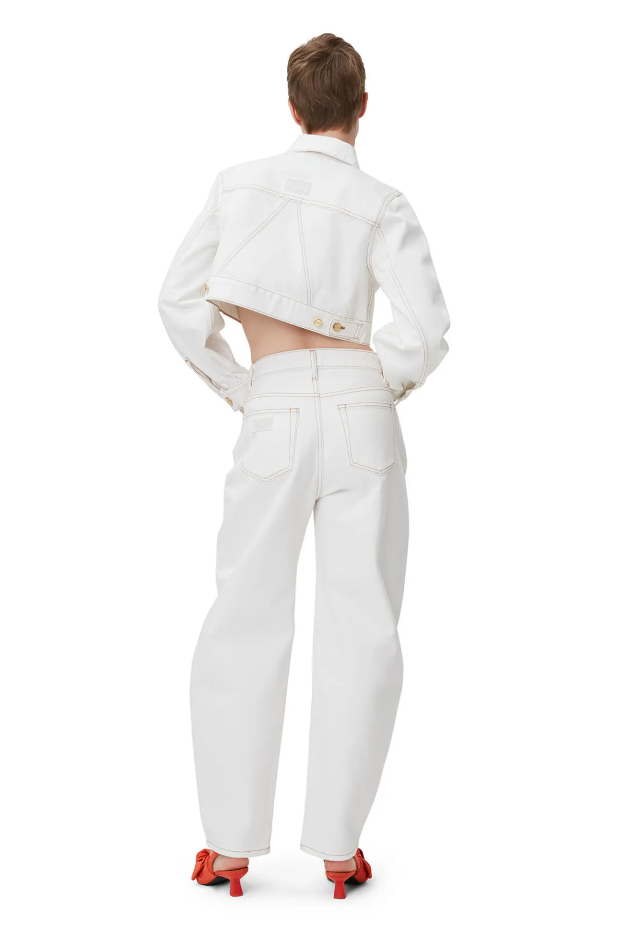 Best GANNI White Stary Jeans Bright White