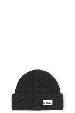 Clearance GANNI Wool Beanie Phantom