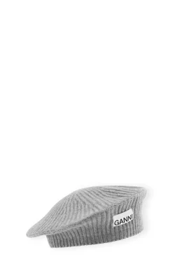 Flash Sale GANNI Wool Beret Paloma Melange