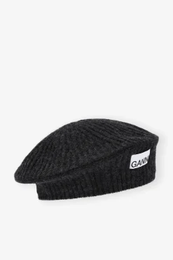 Best Sale GANNI Wool Beret Phantom