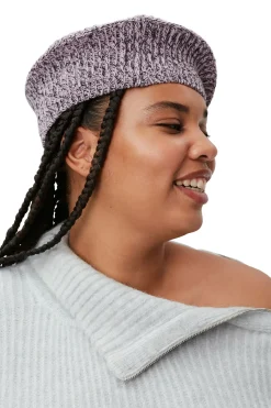 Sale GANNI Wool Beret Lilac Sachet