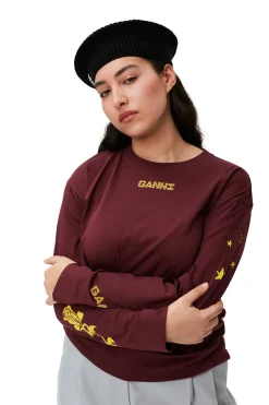 Best GANNI Wool Beret Black Melange