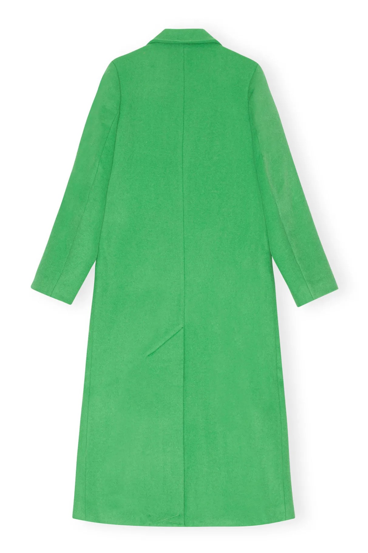 Online GANNI Wool Coat Kelly Green