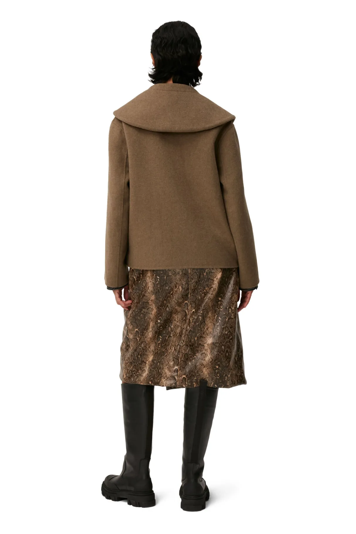 Cheap GANNI Wool Jacket Petrified Oak