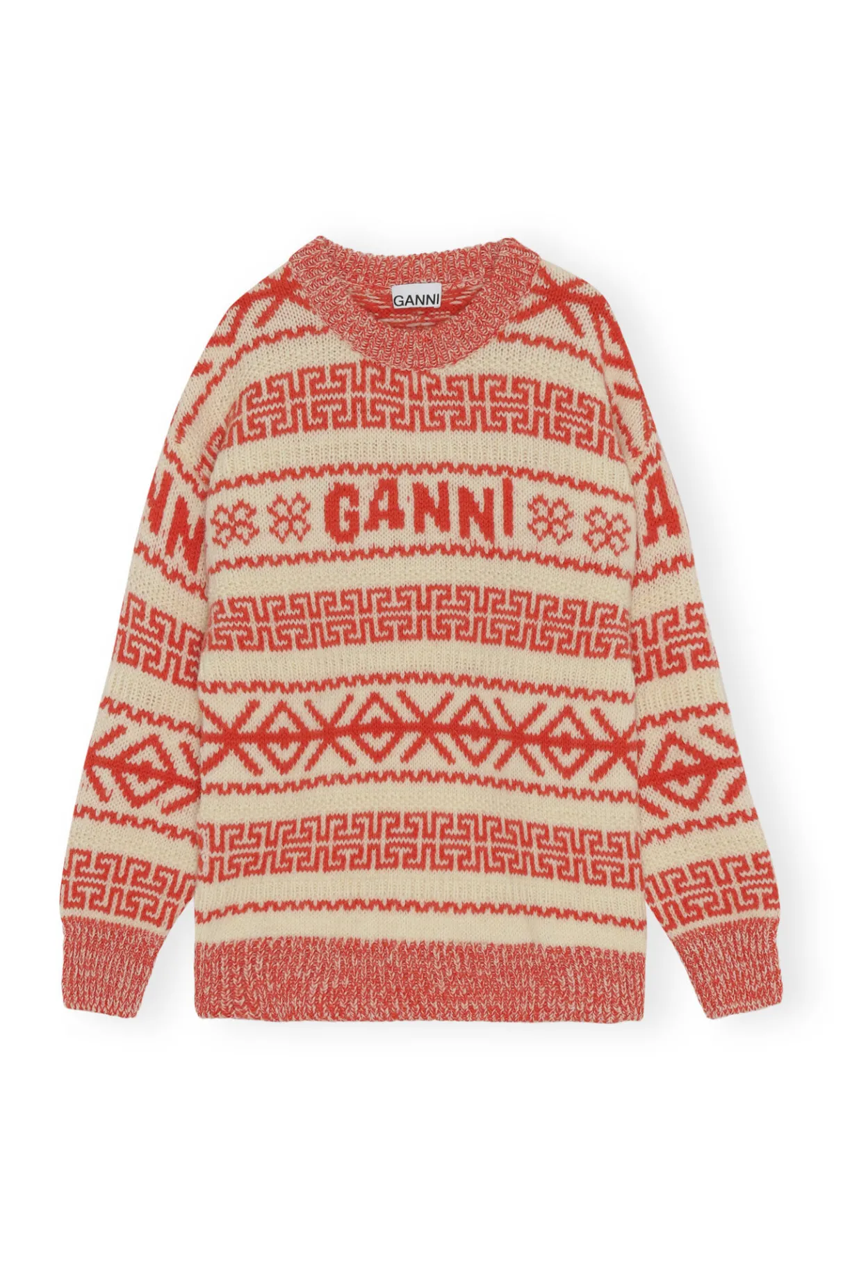 Sale GANNI Wool Pullover Egret