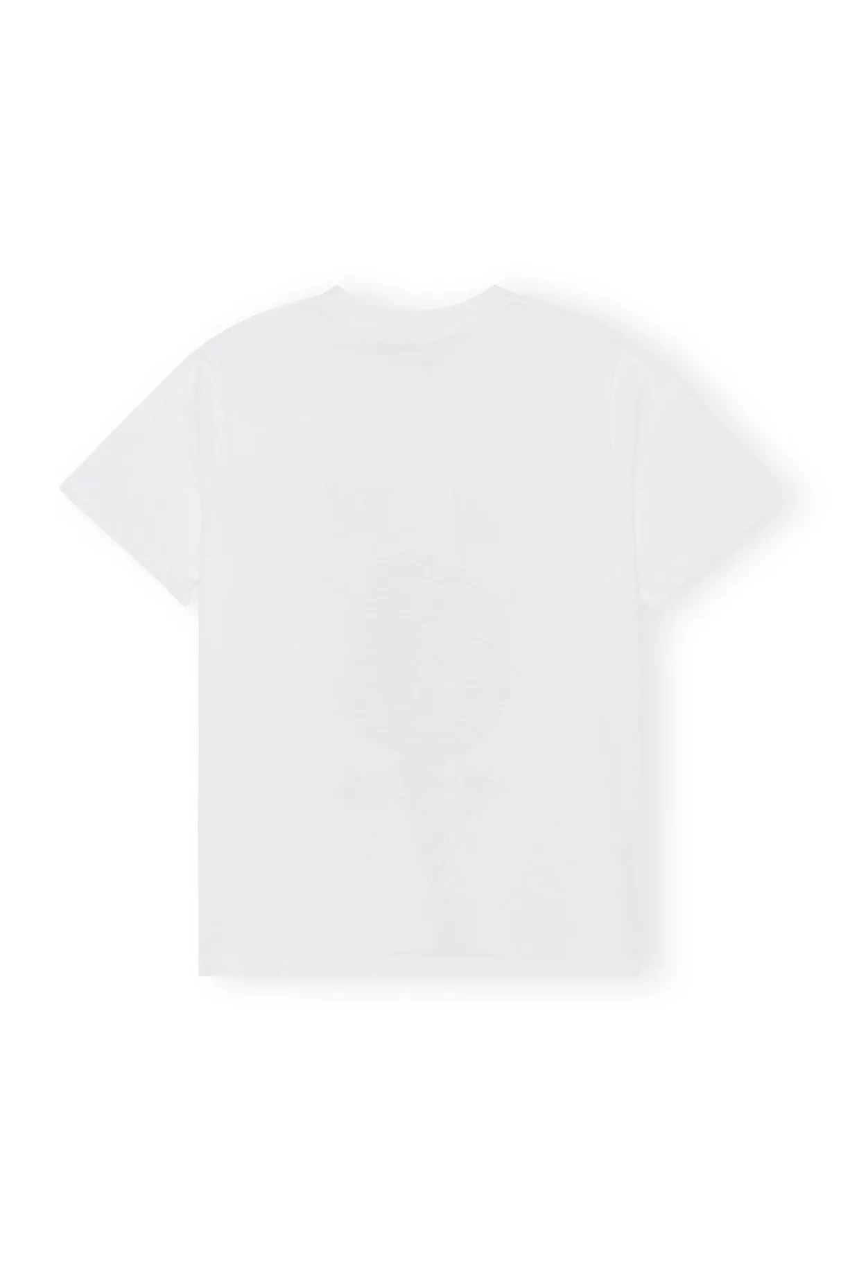 Outlet GANNI Yellow Smiley Relaxed T-Shirt Bright White